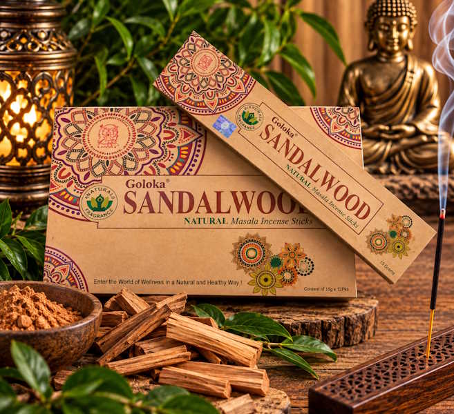 Incienso Goloka Orgánico Sandalwood